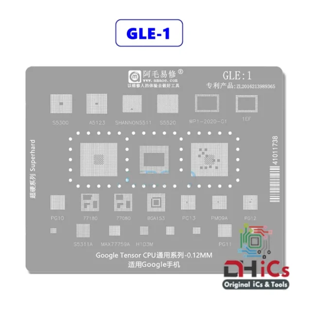 AMAOE GLE-1 Stencil For Google Pixel 6Pro Google Tensor CPU