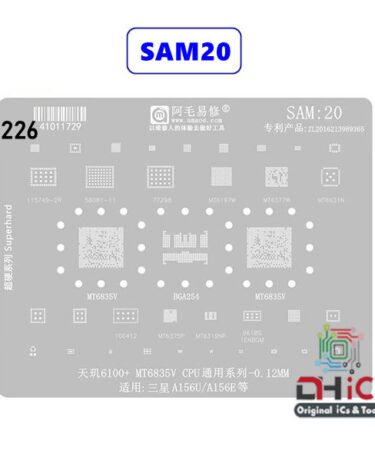 AMAOE Stencil SAM20 For MT6835V CPU,  BGA254, MT6377W, MT6631N, MT6197W, MT6375P