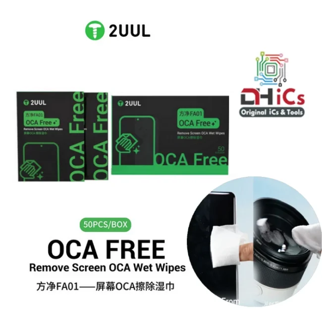 2UUL FA01 Wet Wipes Remove Screen OCA ( 50 Pcs/Box )