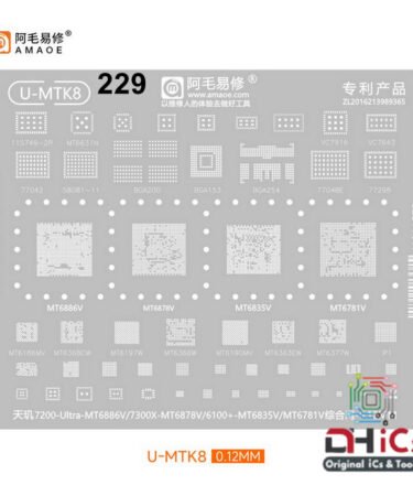 AMAOE U-MTK8 Stencil For MTK CPU MT6878V, MT6886V, MT6835V, MT6781V
