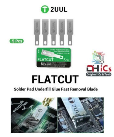 2UUL DA28 FLATCUT 5PCS Solder Pad Glue Removing Blade