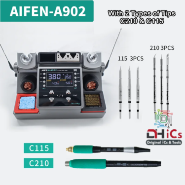 AIFEN A902 Smart Double Soldering Iron With C210/C245 Tips