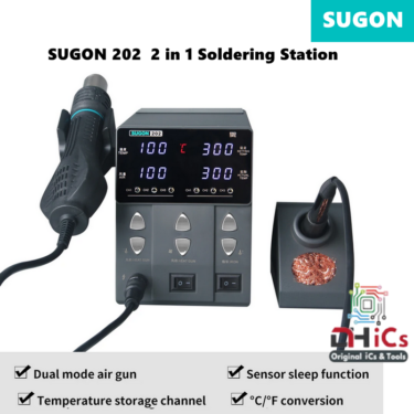SUGON 202 Hot Air Gun + Soldering Iron 760W