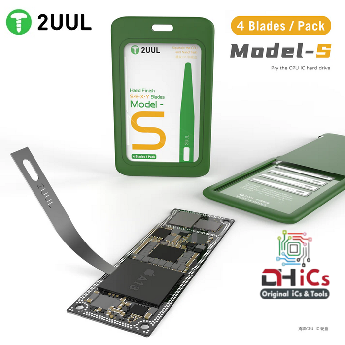 2UUL Hand Finish CPU Prying Blades 4PCS Model S