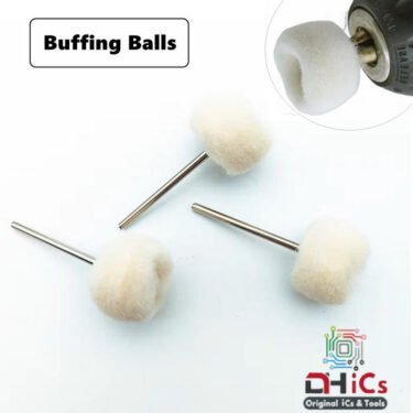 3pcs Mini Wool Buffing Wheel Balls For Buffing & Polishing Metals, Jewels, Mobile Back Glass