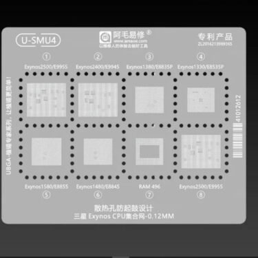 U-IP13 STENCIL For Iphone 17 Series A19, A19 Pro