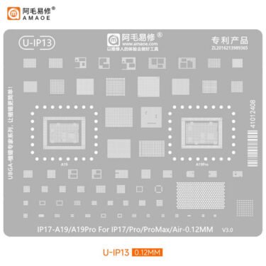U-IP13 STENCIL For Iphone 17 Series A19, A19 Pro